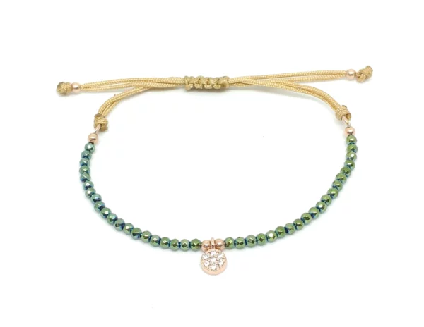 Pulsera Hematita Verde